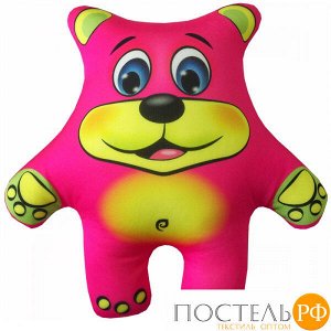 Игрушка «Медведь» (Аи02жив36, 27х26, Розовый, Кристалл, Микрогранулы полистирола)