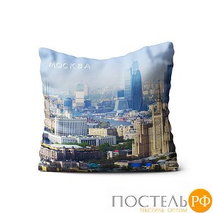 Подушка игрушка «Города» (P2020C1218A064MK, 20х20, Москва, Разноцветный, Кристалл, Микрогранулы полистирола)