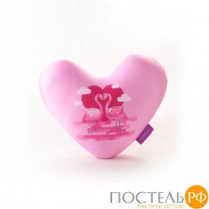 Игрушка «Влюблённая парочка» (T2119C1812B140PN, 19х21, Фламинго, Розовый, Бифлекс, Микрогранулы полистирола)