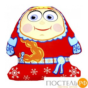 Игрушка «Снеговик Аленка» (Аи06сне01, 23х23, Красный, Кристалл, Микрогранулы полистирола)
