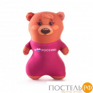 Игрушка «Русские Медведи» (T2417C1901B006BR, 24х17, Девочка, Коричневый, Бифлекс, Микрогранулы полистирола)