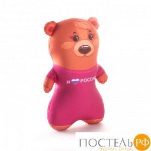 Игрушка «Русские Медведи» (T2417C1901B006BR, 24х17, Девочка, Коричневый, Бифлекс, Микрогранулы полистирола)