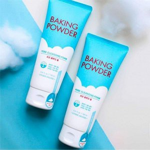 Etude House Baking Powder Pore Cleansing Foam Очищающая пенка для умывания с содой тройного действия  160 мл