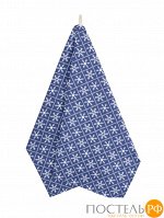 Полотенце «Снежинки синие» рогожка гл.кр. 45х60 см