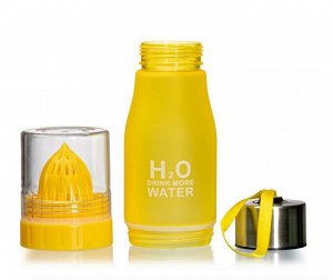 Бутылка для воды с инфузером Verona H2O, 650 мл, желтая