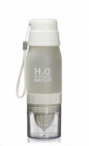 Бутылка для воды с инфузером и чашкой Verona H2O, 650 мл, белая