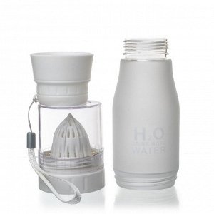 Бутылка для воды с инфузером и чашкой Verona H2O, 650 мл, белая