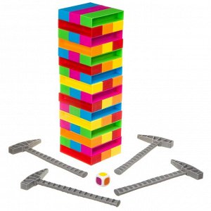 Развивающие игры Bondibon башня «ПОСТРОЙ-КА», 54 блока, BOX  26,5х6х24