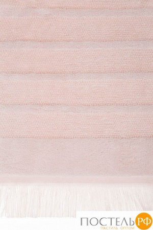 Комплект 'MOUSSE' из 3 полотенец, р-р: (30x50,50х100,70х140)см, цвет: персиковый