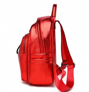 Рюкзак, красный металлик