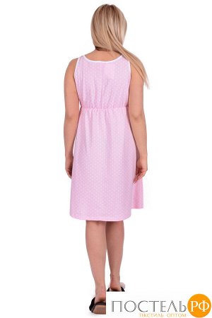 Женская сорочка ЖС 015 (горох на розовом) 44