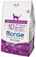 Monge Cat корм для взрослых кошек 400г