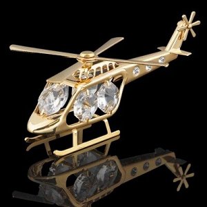 Сувенир «Вертолет», 10?5?4 см, с кристаллами Сваровски