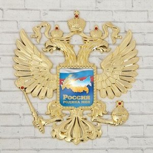 Герб настенный "Россия", 25 х 22,5 см