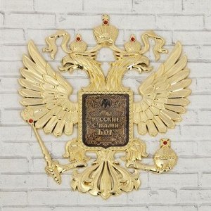 Герб настенный "Мы русские", 25 х 22,5 см