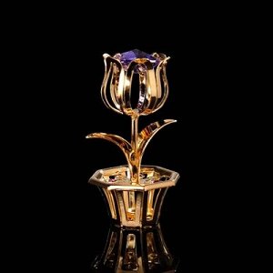 Сувенир «Цветок», 2?2?5 см, с кристаллами Сваровски