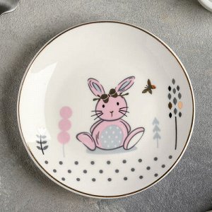 Тарелка пирожковая "Пасхальный кролик" 15,5x2 см