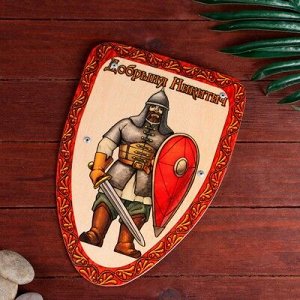 Деревянный щит «Богатырь» 21 х 30 см