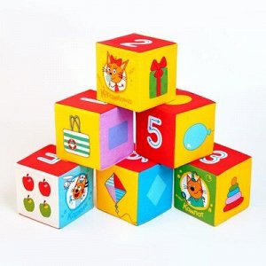 Набор мягких кубиков "Три Кота. Математика" 473