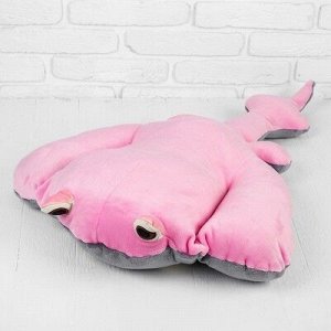 Мягкая игрушка Скат, цвет розовый, 90х60 см