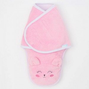 Конверт-одеяло "Кошечка", розовый, рост 50-56 см