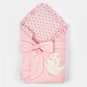 Конверт-одеяло "Птичка", розовый, 50-62см