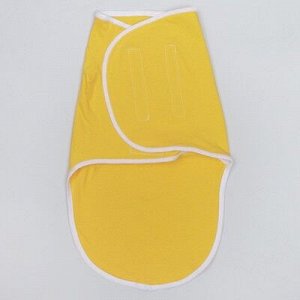 Пеленка-кокон на липучках, рост 50-62 см, цвет жёлтый 1139