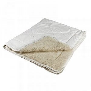 Одеяло Миродель Меринос теплое, шерсть мериносовой овцы 200*220 ± 5 см, поликотон