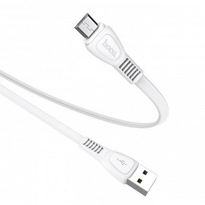 USB кабель Hoco Noah Flexible & Durable MicroUSB 2.4A, 1 м