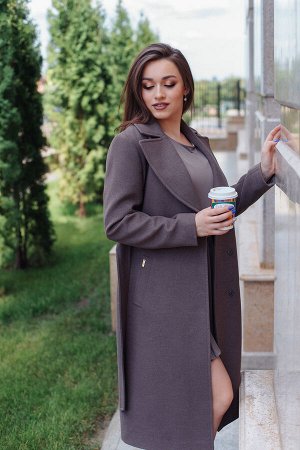 Пальто женское демисезонное 21930  (кофе)