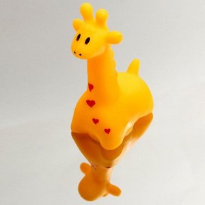 Резиновая игрушка для игры в ванной «Жирафик», цвет МИКС