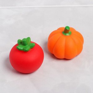 Набор резиновыx игрушек для игры в ванной «Овощной набор», 9 шт