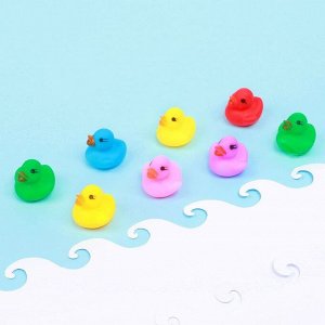 Набор резиновыx игрушек для игры в ванной «Утята», 8 шт., цвета МИКС