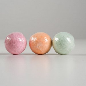 Набор бурлящих шаров для ванн Happy «С праздником», 3 штуки по 40 г