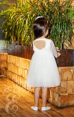 Кружевное платье с фатиновой юбкой Ободок 91078ПОп