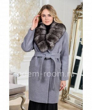 Теплое пальто с мехомАртикул: AR-142-95-SR-P