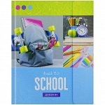 Дневник 1-11 кл. 48л. (твердый) &quot;Back to school&quot;, тонир. блок, ляссе,магн. клапан, тиснение
