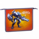 Папка для тетрадей 2 отделения, А5, ArtSpace &quot;Hi-tech&quot;, пластик на молнии