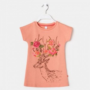Туника для девочки, рост 98-104 см (30), цвет персик