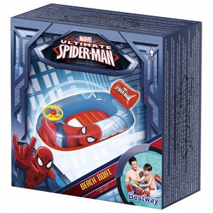 Лодочка надувная Spider-Man, 112 х 71 см, от 3-6 лет, 98009