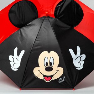 Зонт детский с ушами «Привет», Микки Маус ? 70 см