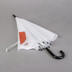 Зонт детский «Мишка-задира», белый, r= 52 см