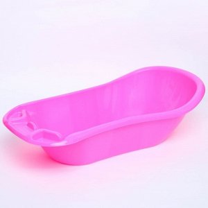 Набор для купания, 5 предметов: ванночка 100 см., горшок, ковшик, горка, ведро, цвет розовый