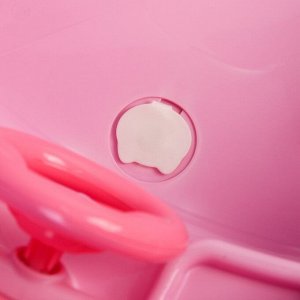 Ванночка детская с горкой и сливом, цвет розовый