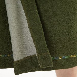 Килт(юбка) муж. махр. арт:КТР-1. 70Х150 темно-зеленый, трикотаж, 190г/м, хл80%, пэ20%