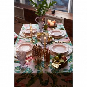 Скатерть «Доляна» Tropical kitchen, 180x144 см, 100% хлопок, 164 г/м²
