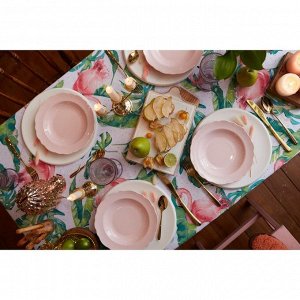Скатерть «Доляна» Tropical kitchen, 180x144 см, 100% хлопок, 164 г/м²