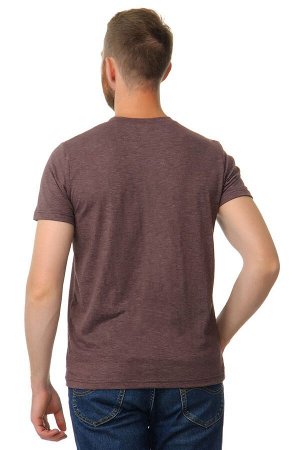 Мужская футболка ФЛАМЛИ - V коричневый