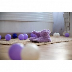 Шарики для сухого бассейна с рисунком, диаметр шара 7,5 см, набор 150 штук, цвет фиолетовый