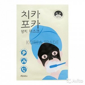 A'PIEU Утренняя тканевая маска для лица Chi Ka Po Ka Tooth Brushing Mask